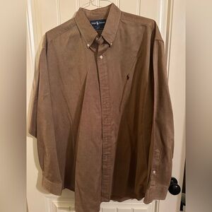 Polo by Ralph Lauren Brown Button-Down Oxford Shirt